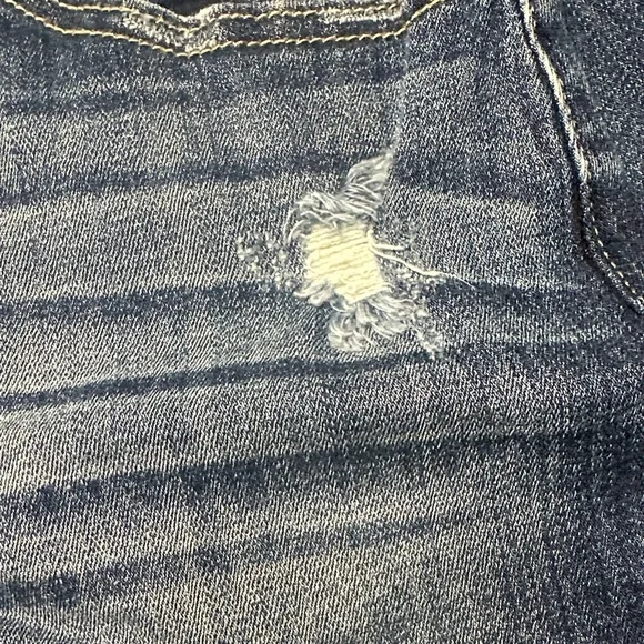 KanCan Dark Blue Denim Button-Up Mini Skirt - Picture 6 of 7